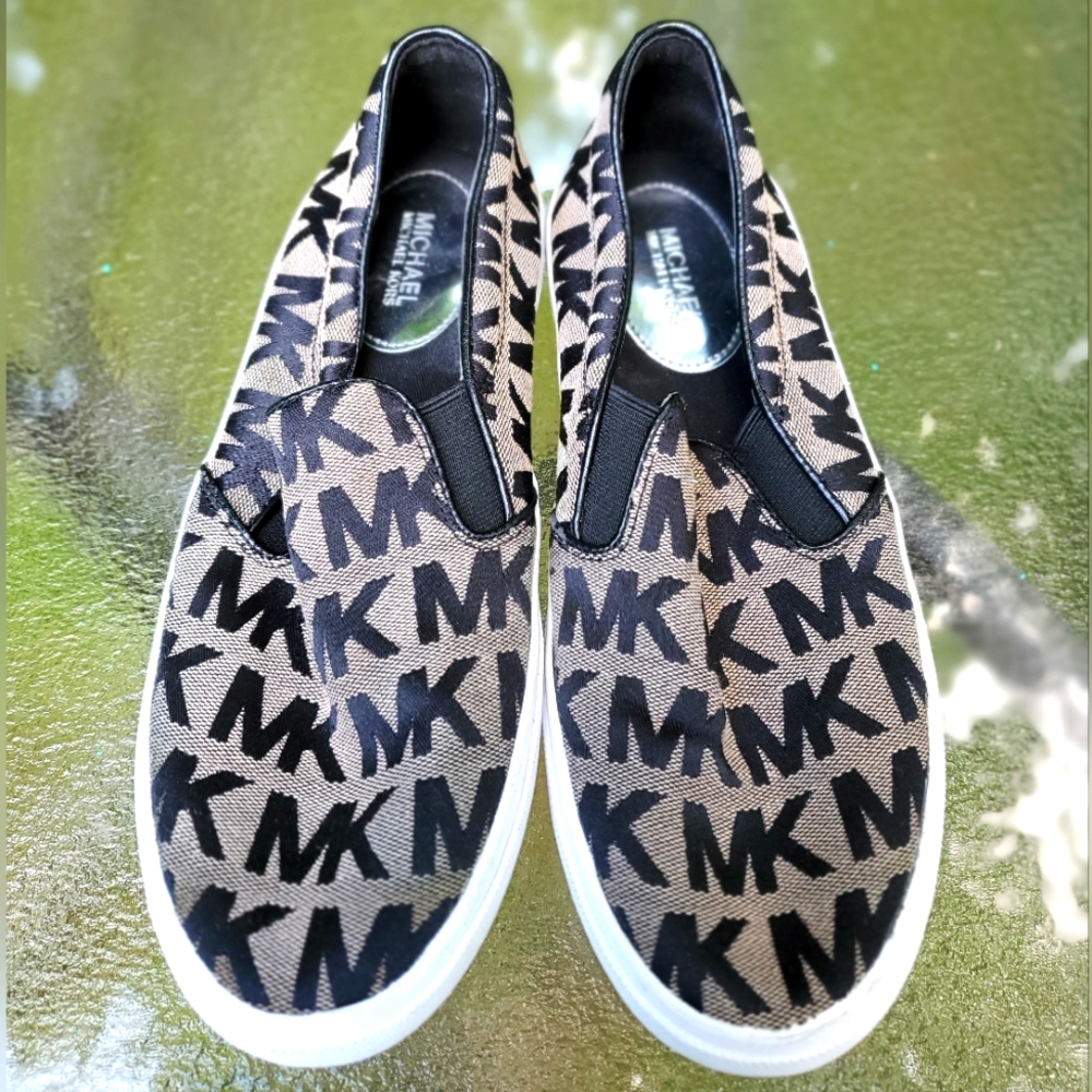 Michael Kors Monogram MK Slip-on Size 8